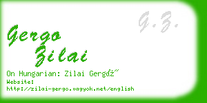 gergo zilai business card